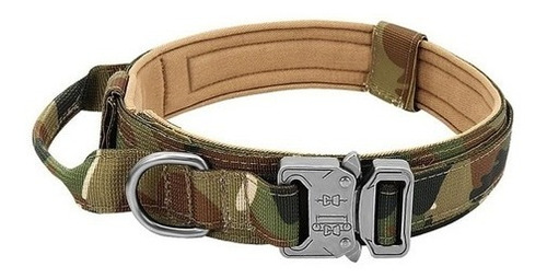 Collar Táctico Para Perro Camuflaje Talla Xl 51 A 61 Cm