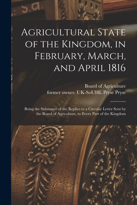 Libro Agricultural State Of The Kingdom, In February, Mar...