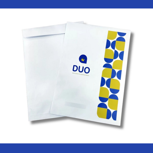 Kit 1000 Envelopes Timbrado A4 - 22x32 - Personalizado Logo