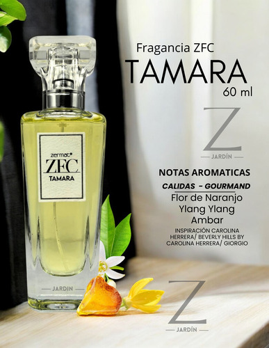Perfume Para Dama Tamara, Linea Distinzion, Zermat Zfc.