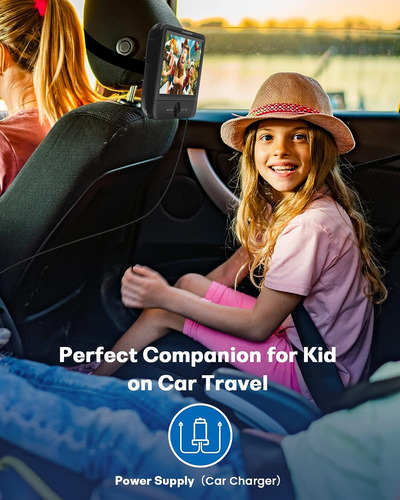 Reproductor De Dvd Portátil Dual De 19cm Para Coche