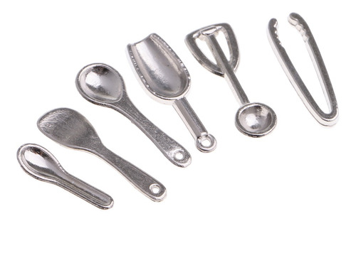 Imagen 1 de 5 de 6 Piezas 1:12 Set De Utensilios De Cocina En Miniaturas De