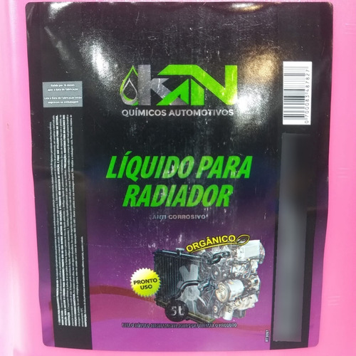 Imagem 2 de 10 de Fluido Para Radiador Rosa 5 Litros Aditivo Pronto Para Uso