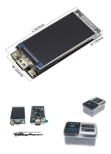 Placa De Desenvolvimento T-display-s3 Esp32 Iot 1.9 Pol