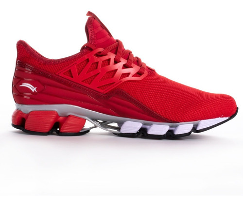 Imagen 3 de 6 de Tenis Para Correr Karosso 6328 Rojo Hecho En México