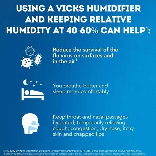  Vicks Noche estrellada Cool Humedad humidificador : Hogar y  Cocina