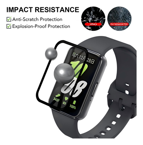 4x Mica Protector Pantalla Para Samsung Galaxy Fit 3 Suave