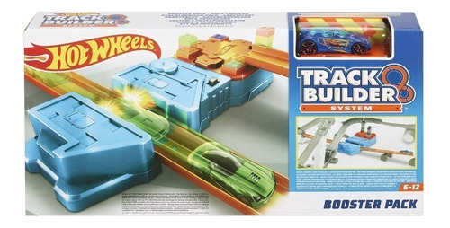 Pista Hot Wheels Acelerador Track Builder Booster + Auto