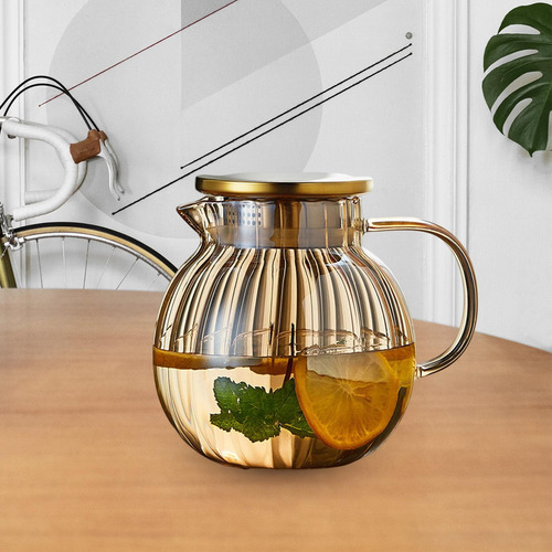 . Bule De Vidro Borosilicato Alto 1,3l Transparente