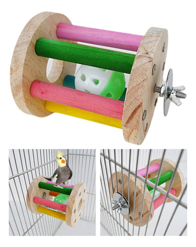 Sonajeros Con Rodillo Para Pájaros, Juguete Para Loros,