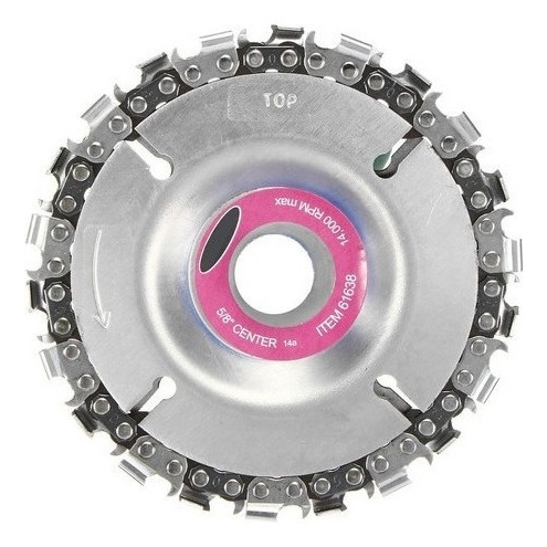 Disco De Esmerilhadeira Para Madeira Corrente Motosserra Dc1 Cor Prateado