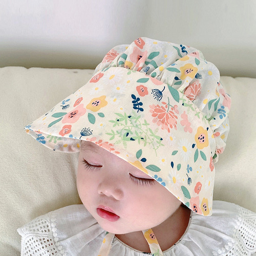 Gorro De Bebé Algodón Puro Recién Nacido Niña Gorro Baotou