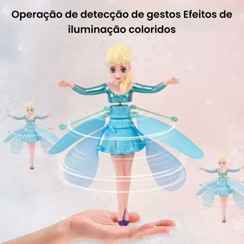 Boneca Fada Voadora Fadas Mágica Com Sensor De Mão Brinquedo