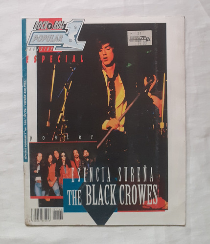 The Black Crowes Revista Rock And Roll Popular 1 Año 1996 