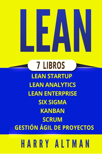 Libro: Lean: 7 Libros - Lean Startup, Lean Analytics, Lean E