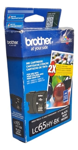 Cartucho Brother Lc65hy-bk Negro Mfc5890dcn 6490dcw 6890cdw
