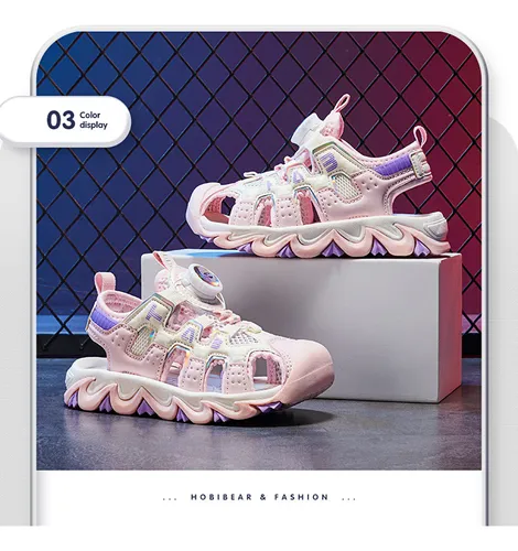 Sandalias Hobibear Con Hebilla Giratoria Para Niños, Zapatos