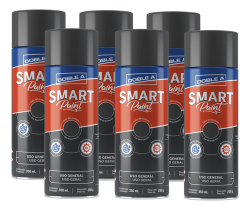 Pintura Aerosol Uso General Smart Paint 350ml Cajax6 Doble A