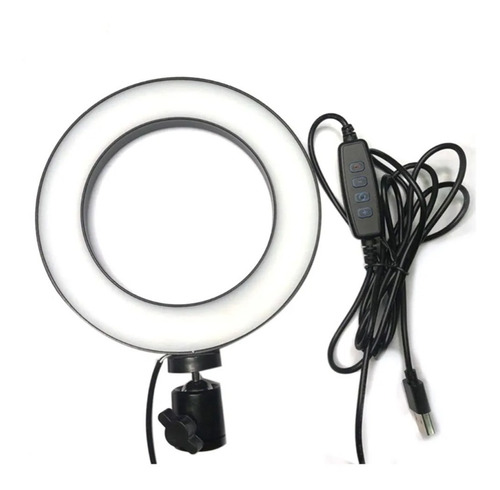 Aro Luz Led Regulable 26cm Con Soporte Para Teléfono Flash