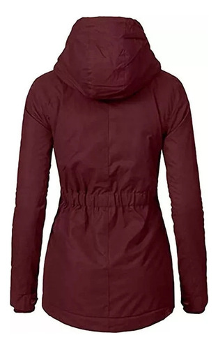 Abrigo De Invierno Impermeable Con Forro Polar Y Capucha Cál