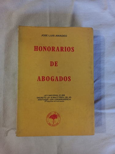 Honorarios De Abogados - Amadeo
