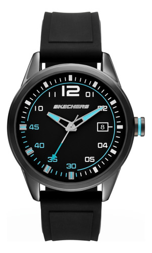 Reloj Hombre Skechers Sr5236 De Silicona Negro