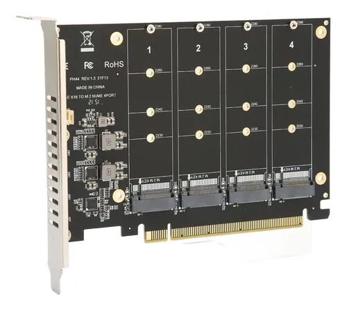 comprar M.2 Pcie Adapter,nvme To 4.0 X16 Protocol 4 Bay Ssd Card