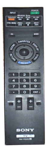 Control Remoto Sony Original Para Tv: Kdl-32bx300 Y Otros