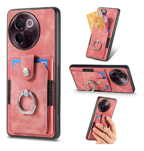 Funda For Vivo V40 Lite Crad Ranura Soporte Magnético Para