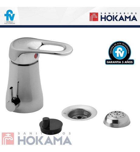 Imagen 3 de 10 de Combo Griferia Completo Baño Fv Moderno Monocomando Casa