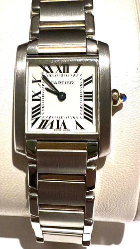 Reloj Cartier Tank Francaise Acero Y Oro Para Dama (2384)