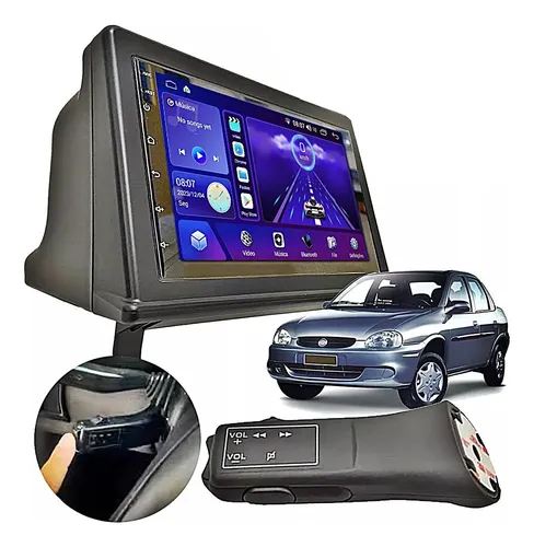 Central Multimidia 2+64gb Comando Volante Corsa Classic Hat