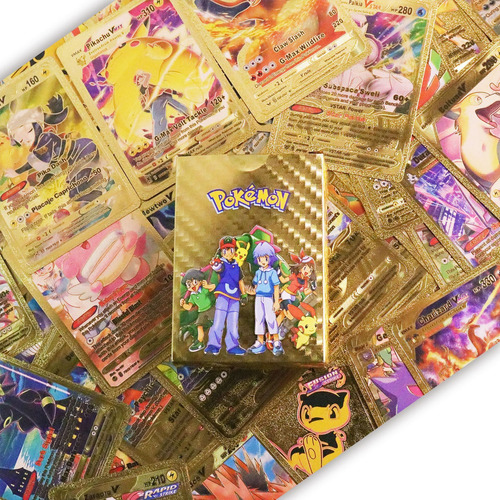 Juego De Mesa Coleccionable Cartas/mazo De Láminas Doradas