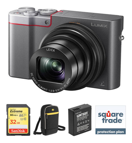 Panasonic Lumix Dmc-zs100 Digital Camara Deluxe Kit (silver)