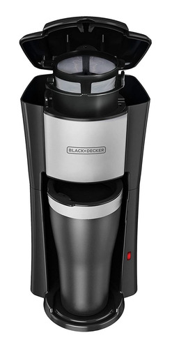Imagen 2 de 2 de Cafetera Black+Decker Single Serve Coffeemaker CM618 semi automática negra y plata de goteo 110V