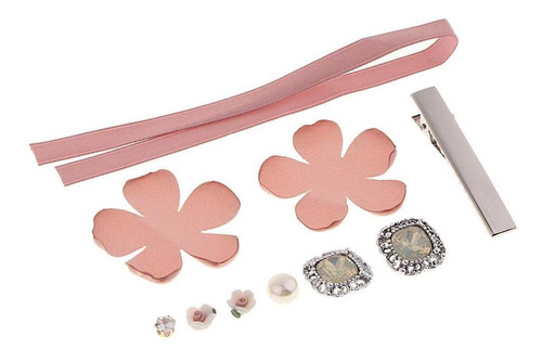 Imagen 3 de 8 de Kit De 10pcs Accesorio De Pin De Pelo Incluye Perla De Flor