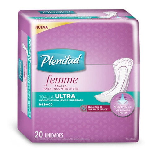 Plenitud Toalla Ultra Femme X 20