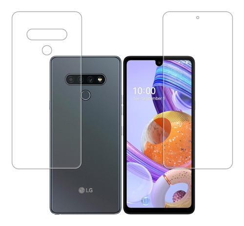 Micas De Hidrogel Delantera Y Trasera Para LG K71