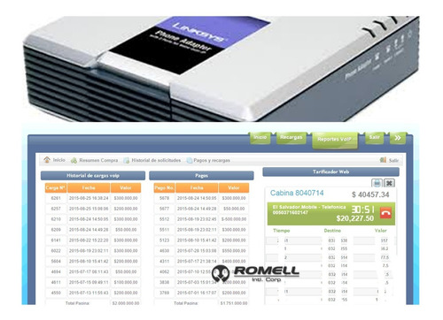 Minutos Voip  Ilimitados Cabinas - Linksys Pap2 Plataforma