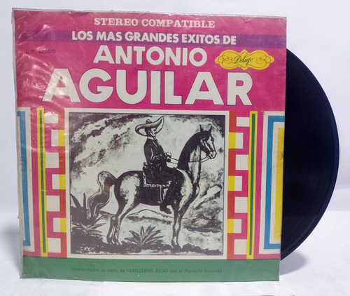 Disco Lp Los Más Grandes Exitos De Antonio Aguilar 