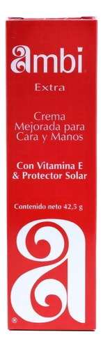 Crema Ambi Roja Elimina Manchas Paño, Aclarante Vitamina E Momento de aplicación Día/Noche Tipo de piel Seca