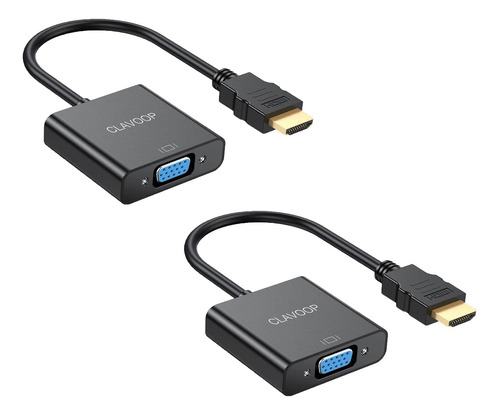 Clavoop Adaptador Hdmi A Vga, Hdmi Macho A Vga Hembra Conver