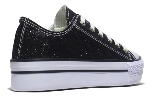 Imagen 2 de 3 de Zapatillas Conver Glitter Black
