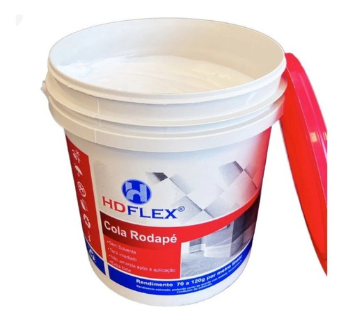 Imagem 4 de 5 de Cola Rodapé Poliestireno, Mdf Hd Flex Sim. Santa Luzia 1 Kg