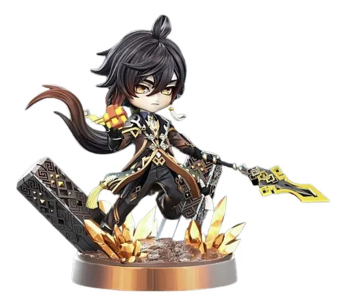 comprar Zhongli Genshin Impact Chibi Stl Archivo  Impresion  3d
