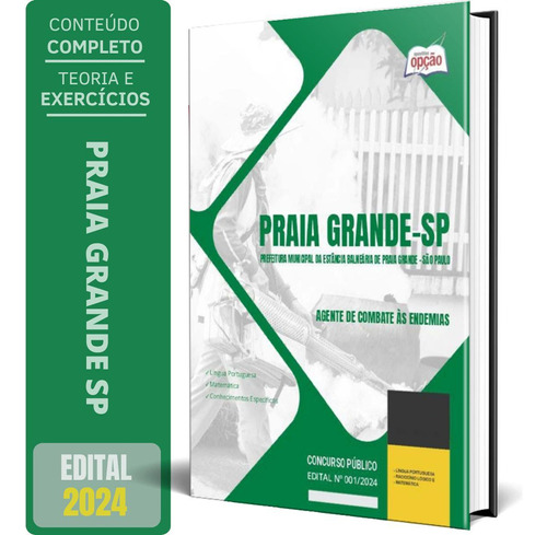 Apostila Prefeitura Praia Grande Sp 2024 Agente Combate Às