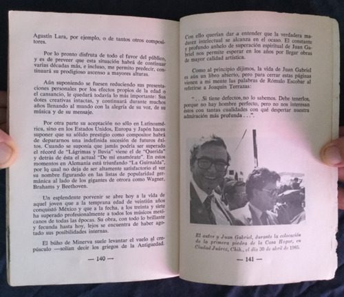 Libro Juan Gabriel. Filiberto Terrazas (Usado)