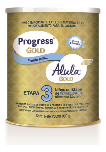 Formula Infantil Alula Gold Etapa 3 X 900gr