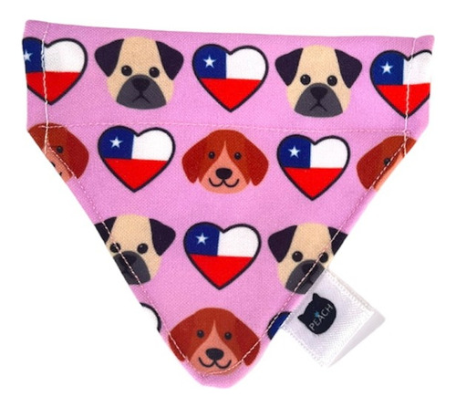 Bandana Fiestas Patrias Para Mascotas Diseño Chileno