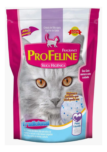 Profeline areia sílica premium grossa para Gatos 1,4kg x 1.5kg de peso neto